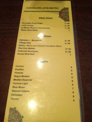 Menu photo 6 Cascalote Latin Bistro New York, NY