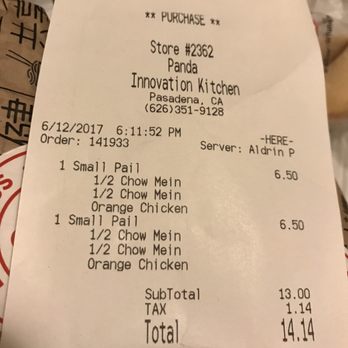 Panda Express Innovation Kitchen - Not bad for a quick dinner! :) - Chinese Near Me - Pasadena, California