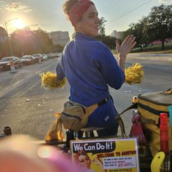 Fly By Pedal Cab - Our Sweet driver......love her!