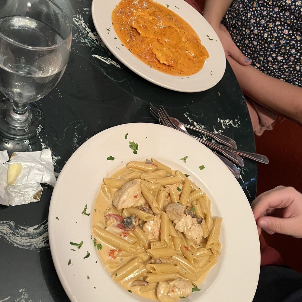 Penne Al Gorgonzola and Lobster Ravioli Penne Al Gorgonzola and Lobster Ravioli