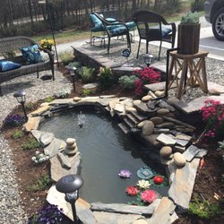 Enjoy a mimosa outside by our koi pond while you're color is processing! You wont want to leave.