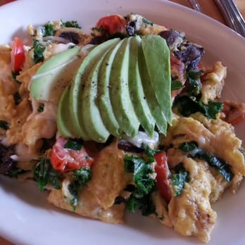 The Peach Cafe - Kale egg scramble - New American Near Me - Monrovia, California