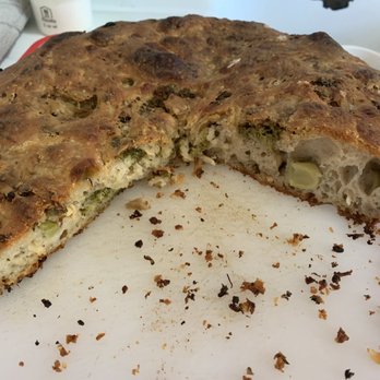 Reunion Bakery & Espresso - Focaccia with Broccoli, Cheddar and Shallots - Coffee & Tea Near Me - Staunton, Virginia Reunion Bakery & Espresso - Focaccia with Broccoli, Cheddar and Shallots - Coffee & Tea Near Me - Staunton, Virginia
