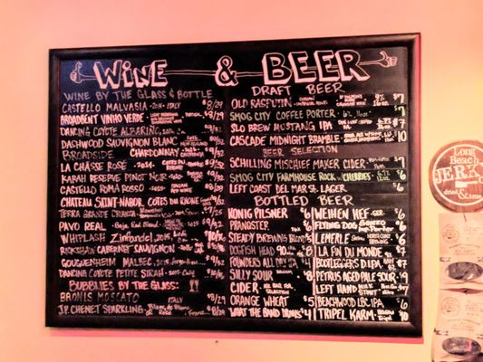 Menu photo 3 Vine Long Beach, CA