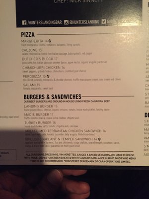 Menu photo 5 Hunters Landing Toronto, ON Menu photo 5 Hunters Landing Toronto, ON