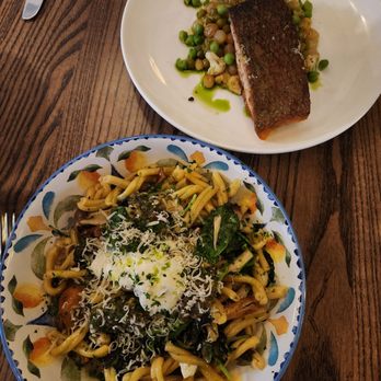 Luogo - Wild mushroom ragu and salmon - Italian Near Me - Nashville, Tennessee