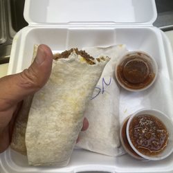 Taco Town - Beef and bean burrito