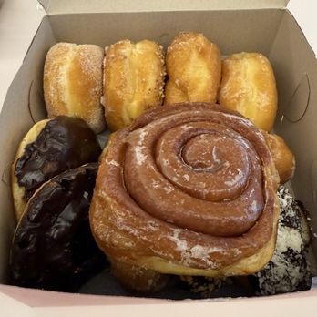 Master Donuts - Cinnamon roll donut on top - Donuts Near Me - Las Vegas, Nevada