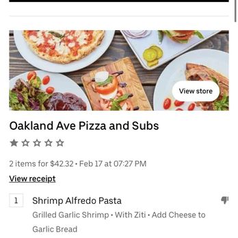 Oakland Ave Pizza & Subs - The receipt showing proof that I ordered from here after being called a liar - Pizza Near Me - Methuen, Massachusetts