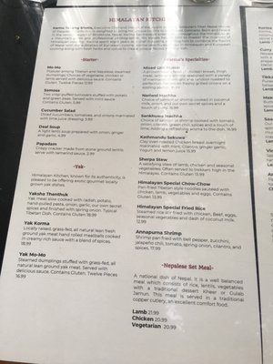 Menu photo 6 Himalayan Kitchen Durango, CO