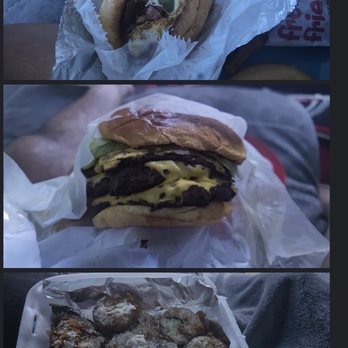 Burger World - Top to Bottom  1. Philly cheese steak add xtra cheese, bacon, egg 2. Spicy Crazy Burger 3. Fried Oreos - Burgers Near Me - Snellville, Georgia
