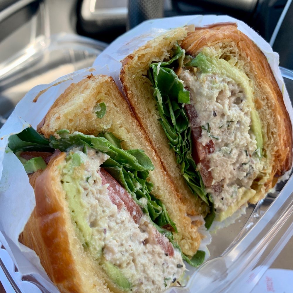Cafein Centreville - Tuna salad croissant sandwich - Coffee & Tea Near Me - Centreville, Virginia