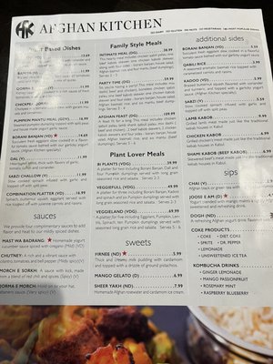 Menu photo 5 Afghan Kitchen Salt Lake City, UT