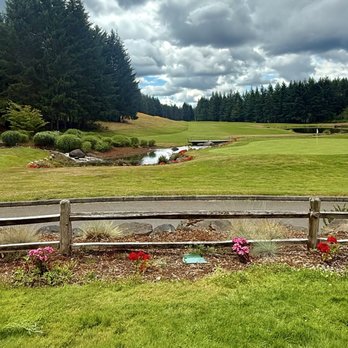 Dry Fly Cafe - Lovely setting with the massive waterfall, ponds and golf course. - American Near Me - Port Orchard, Washington