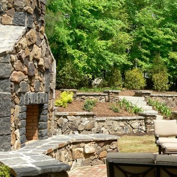 Redtree Landscape Design - an outdoor fireplace and seating area - Landscaping Near Me - Fort Mill, South Carolina Redtree Landscape Design - an outdoor fireplace and seating area - Landscaping Near Me - Fort Mill, South Carolina