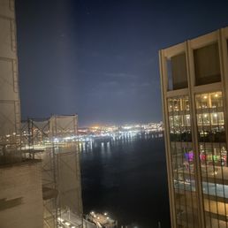 Right outside our window at night... Right outside our window at night...