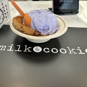 Milk & Cookies - Lavender Ice-cream Cookie - Desserts Near Me - Temecula, California Milk & Cookies - Lavender Ice-cream Cookie - Desserts Near Me - Temecula, California