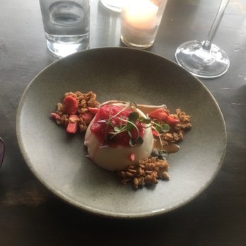 Jacqueline - Third course pana Cotta - Cocktail Bars Near Me - Portland, Oregon