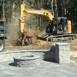 Completely removing large buried tree stumps