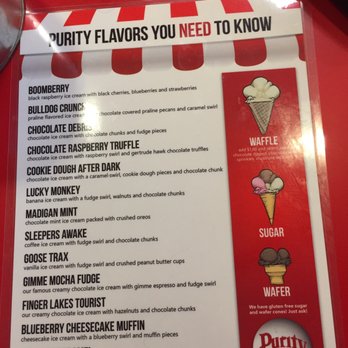 Purity Ice Cream - Specialty flavor descriptions - Ice Cream & Frozen Yogurt Near Me - Ithaca, New York Purity Ice Cream - Specialty flavor descriptions - Ice Cream & Frozen Yogurt Near Me - Ithaca, New York