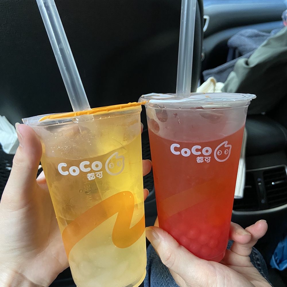 CoCo Fresh Tea & Juice - Honey Water with Crystal Pearls and Lemon Honey Water with Strawberry Popping - Bubble Tea Near Me - New York, New York CoCo Fresh Tea & Juice - Honey Water with Crystal Pearls and Lemon Honey Water with Strawberry Popping - Bubble Tea Near Me - New York, New York