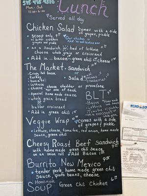 Menu photo 1 Cedar Creek Market Ruidoso, NM