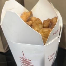 Great Wall Chinese Restaurant - Overflowing container of Sweet and Sour Chicken!