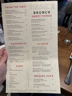 Menu photo 6 TRACE San Francisco, CA