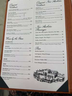 Menu photo 1 The Anderson Paso Paso Robles, CA