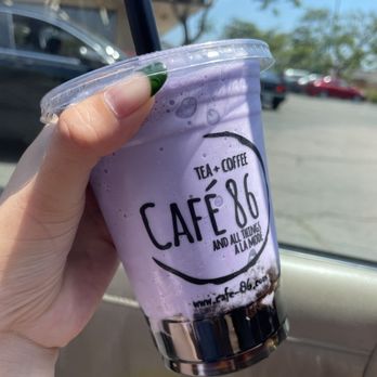 Cafe 86 - Ube Monster smoothie - Desserts Near Me - San Diego, California