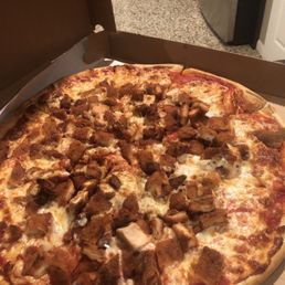 chicken parm pie. LOADED