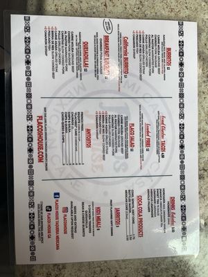 Menu photo 2 Flacos House - Savannah Savannah, GA