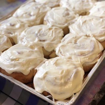 Candy Batter - Jumbo cinnamon rolls with cream cheese frosting. Pillowy soft and fluffy. - Desserts Near Me Candy Batter - Jumbo cinnamon rolls with cream cheese frosting. Pillowy soft and fluffy. - Desserts Near Me
