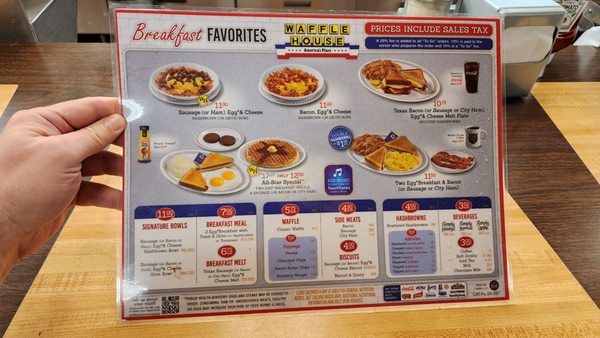 Menu photo 1 Waffle House Pensacola, FL