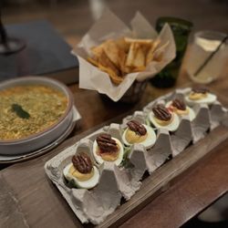 Harvest at the Masonic - Deviled eggs and seasonal dip