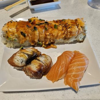 Trapper's Sushi - Trump roll, eel & salmon nigiri - Asian Fusion Near Me - Avondale, Arizona