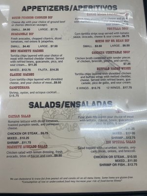 Menu photo 4 Don Machete Mexican Restaurant Hardeeville, SC