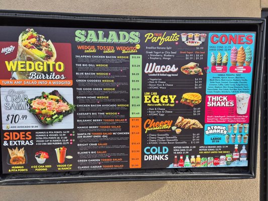 Menu photo 1 Wedgies Clinton, UT Menu photo 1 Wedgies Clinton, UT