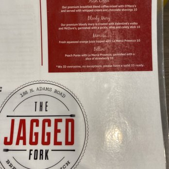 The Jagged Fork - Adult Drinks! - Breakfast & Brunch Near Me - Rochester Hills, Michigan The Jagged Fork - Adult Drinks! - Breakfast & Brunch Near Me - Rochester Hills, Michigan