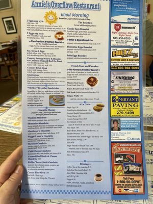 Menu photo 2 Annie's Overflow Holderness, NH