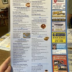Annie's Overflow - Breakfast menu
