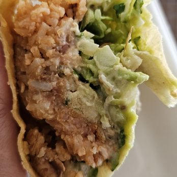Holé Molé - Inside of fish burrito- mmm - Mexican Near Me - Tustin, California Holé Molé - Inside of fish burrito- mmm - Mexican Near Me - Tustin, California