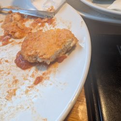 Roma Italian Restaurant - Chicken parm started as half a piece