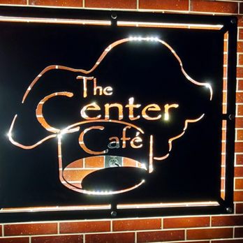 The Center Cafe - a sign on a brick wall - Cafes Near Me - Medina, Ohio The Center Cafe - a sign on a brick wall - Cafes Near Me - Medina, Ohio