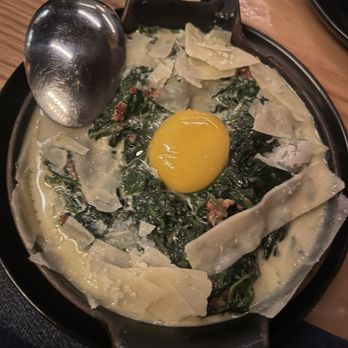 Vinyl Steakhouse - Creamed Spinach Carbonara - Steakhouses Near Me - New York, New York Vinyl Steakhouse - Creamed Spinach Carbonara - Steakhouses Near Me - New York, New York