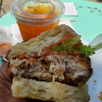 Brown Butter - Chicken sandwich with an Arnold Palmer - Coffee & Tea Near Me - Brooklyn, New York