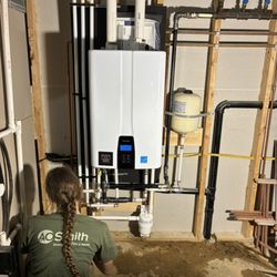 Makeithot Water Heaters & Plumbing - High efficiency condensing tankless water heater install