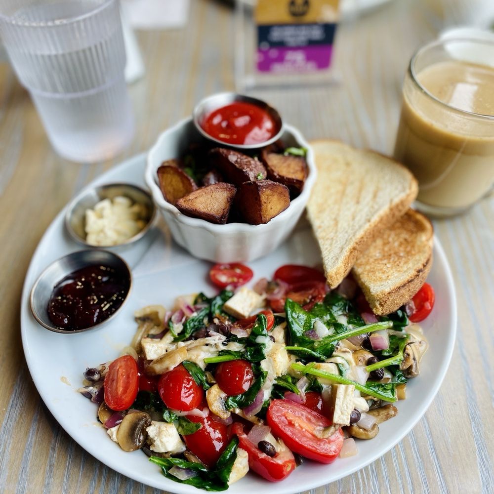 The Hen - Eggless tofu scramble - Breakfast & Brunch Near Me - Ann Arbor, Michigan The Hen - Eggless tofu scramble - Breakfast & Brunch Near Me - Ann Arbor, Michigan