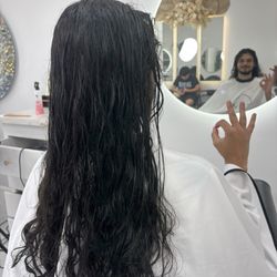 Michael Richard Salon - My hair before Yadira's Touch