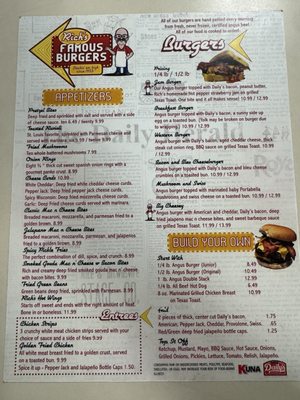 Menu photo 4 Rich's Famous Burgers - Sullivan Sullivan, MO Menu photo 4 Rich's Famous Burgers - Sullivan Sullivan, MO